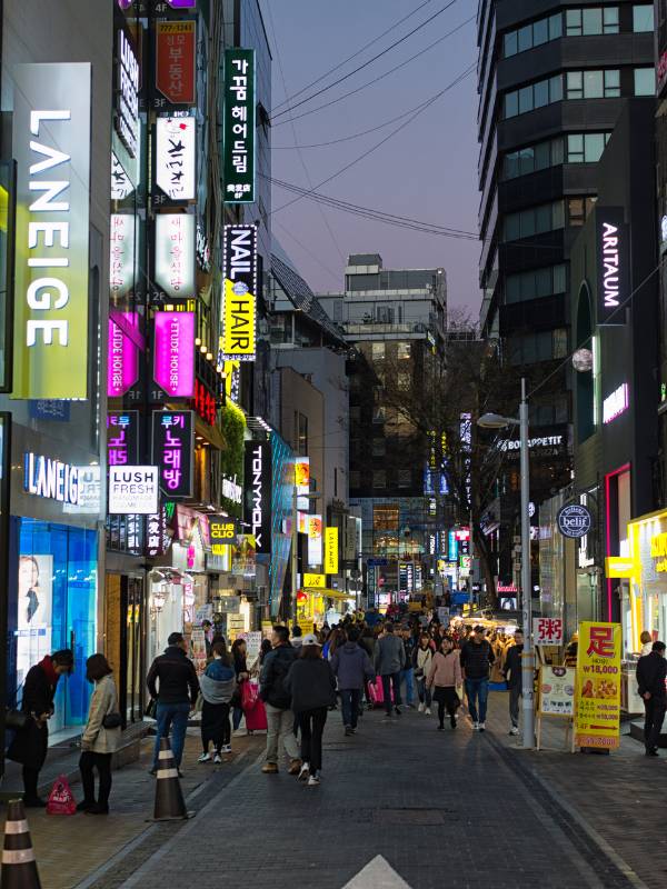 Myeong-dong in Seoul