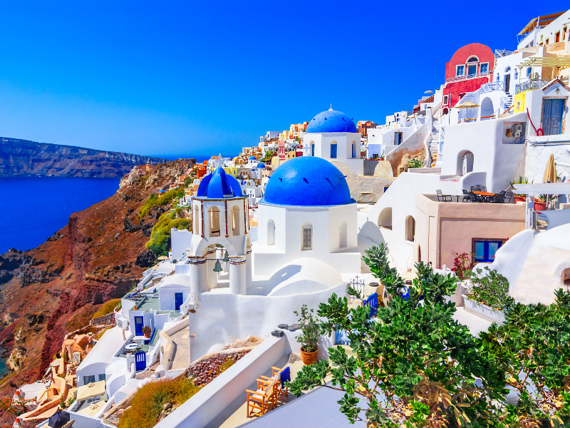 overlooking view of greece